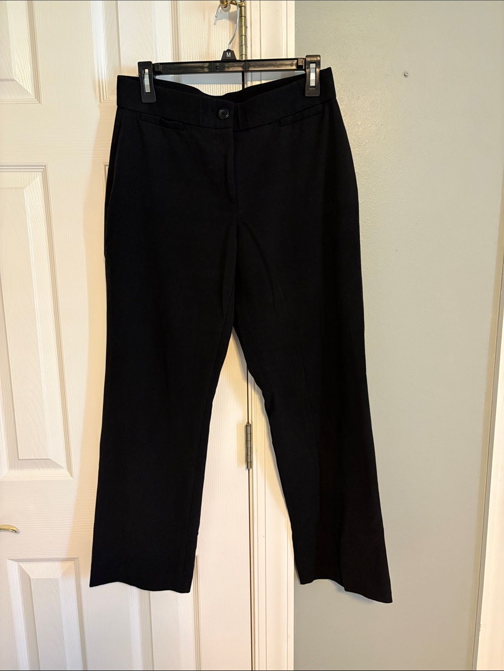 Briggs New York Black Tailored Straight-Leg Dress Pants